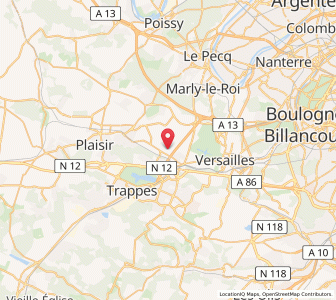 Map of Fontenay-le-Fleury, Île-de-France