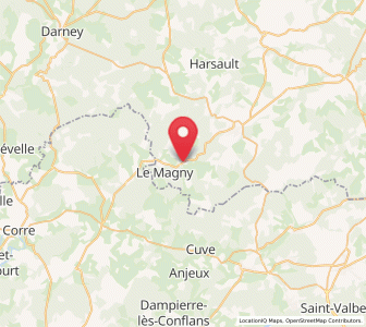 Map of Fontenoy-le-Château, Grand Est