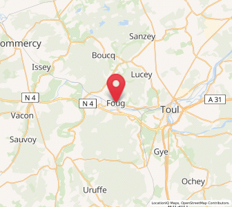 Map of Foug, Grand Est