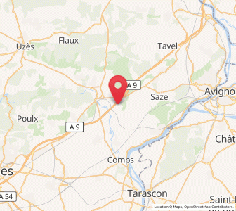 Map of Fournès, Occitanie