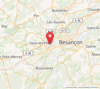 Map of Franois, Bourgogne-Franche-Comté