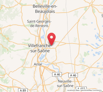 Map of Frans, Auvergne-Rhône-Alpes
