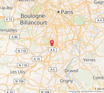 Map of Fresnes, Île-de-France