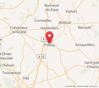 Map of Froissy, Hauts-de-France