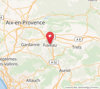 Map of Fuveau, Provence-Alpes-Côte d'Azur