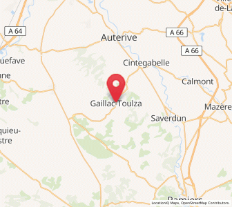 Map of Gaillac-Toulza, Occitanie