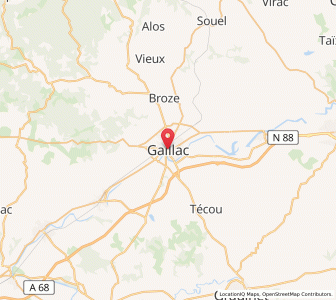 Map of Gaillac, Occitanie