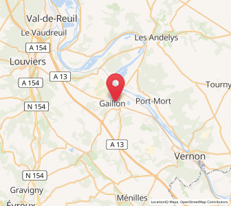 Map of Gaillon, Normandy