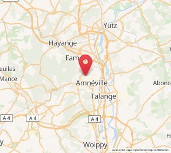 Map of Gandrange, Grand Est