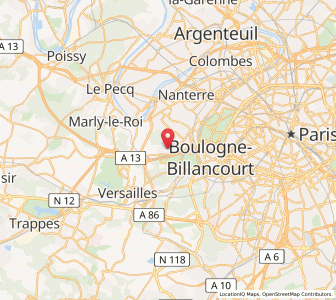 Map of Garches, Île-de-France