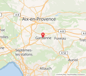 Map of Gardanne, Provence-Alpes-Côte d'Azur