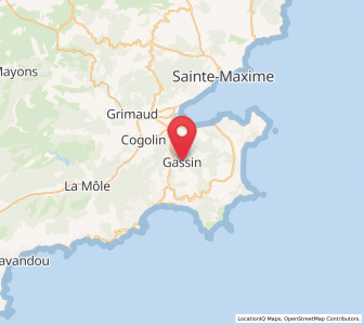 Map of Gassin, Provence-Alpes-Côte d'Azur