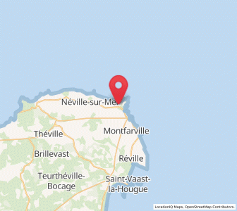 Map of Gatteville-le-Phare, Normandy