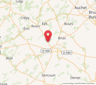 Map of Gauchin-Verloingt, Hauts-de-France