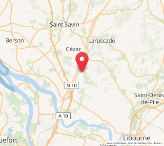 Map of Gauriaguet, Nouvelle-Aquitaine