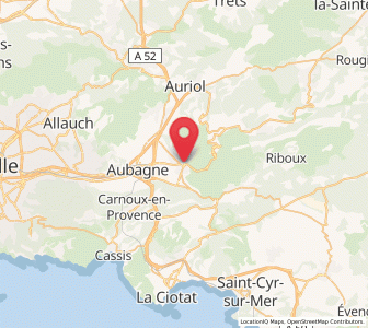 Map of Gémenos, Provence-Alpes-Côte d'Azur