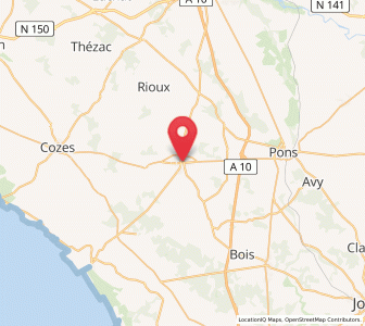 Map of Gémozac, Nouvelle-Aquitaine