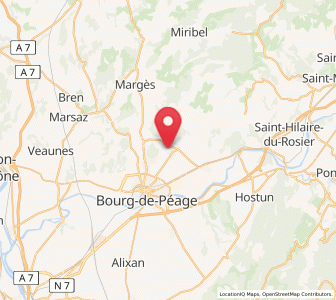 Map of Génissieux, Auvergne-Rhône-Alpes