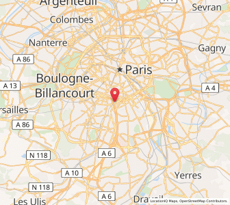 Map of Gentilly, Île-de-France