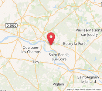 Map of Germigny-des-Prés, Centre