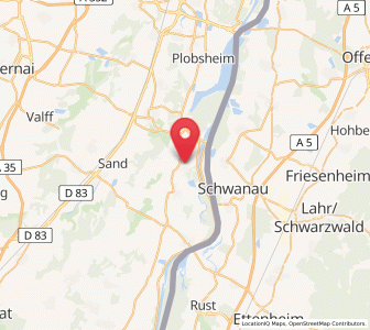 Map of Gerstheim, Grand Est