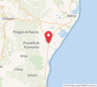 Map of Ghisonaccia, Corsica