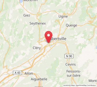 Map of Gilly-sur-Isère, Auvergne-Rhône-Alpes