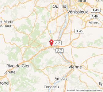 Map of Givors, Auvergne-Rhône-Alpes