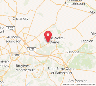 Map of Gizy, Hauts-de-France