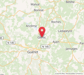 Map of Glénic, Nouvelle-Aquitaine