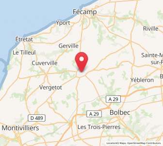 Map of Goderville, Normandy