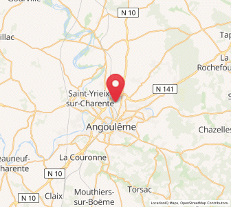 Map of Gond-Pontouvre, Nouvelle-Aquitaine