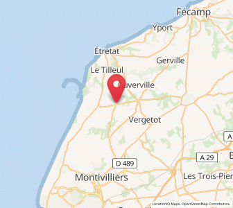 Map of Gonneville-la-Mallet, Normandy