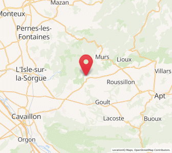 Map of Gordes, Provence-Alpes-Côte d'Azur