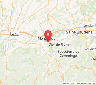 Map of Gourdan-Polignan, Occitanie