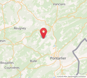 Map of Goux-les-Usiers, Bourgogne-Franche-Comté
