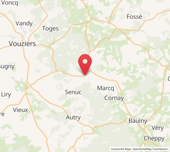 Map of Grandpré, Grand Est