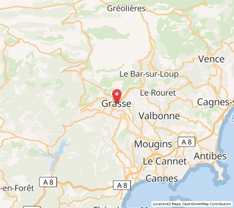 Map of Grasse, Provence-Alpes-Côte d'Azur