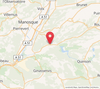 Map of Gréoux-les-Bains, Provence-Alpes-Côte d'Azur