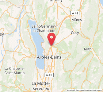 Map of Grésy-sur-Aix, Auvergne-Rhône-Alpes