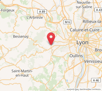 Map of Grézieu-la-Varenne, Auvergne-Rhône-Alpes