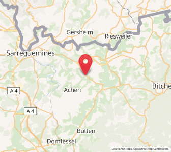 Map of Gros-Réderching, Grand Est