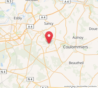 Map of Guérard, Île-de-France