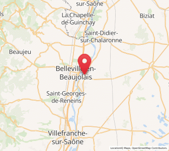 Map of Guéreins, Auvergne-Rhône-Alpes
