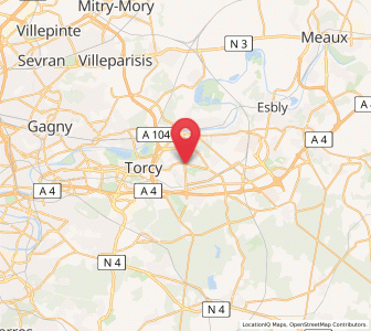 Map of Guermantes, Île-de-France