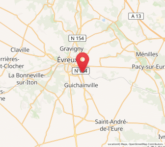 Map of Guichainville, Normandy