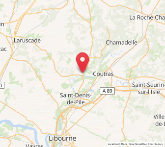Map of Guîtres, Nouvelle-Aquitaine