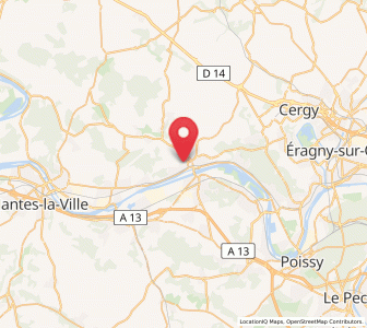 Map of Hardricourt, Île-de-France