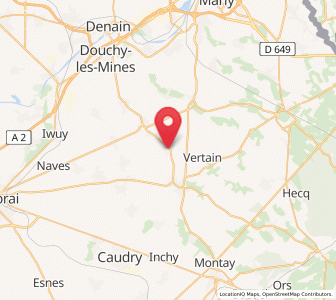 Map of Haussy, Hauts-de-France