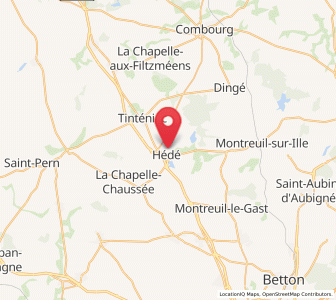 Map of Hédé-Bazouges, Brittany